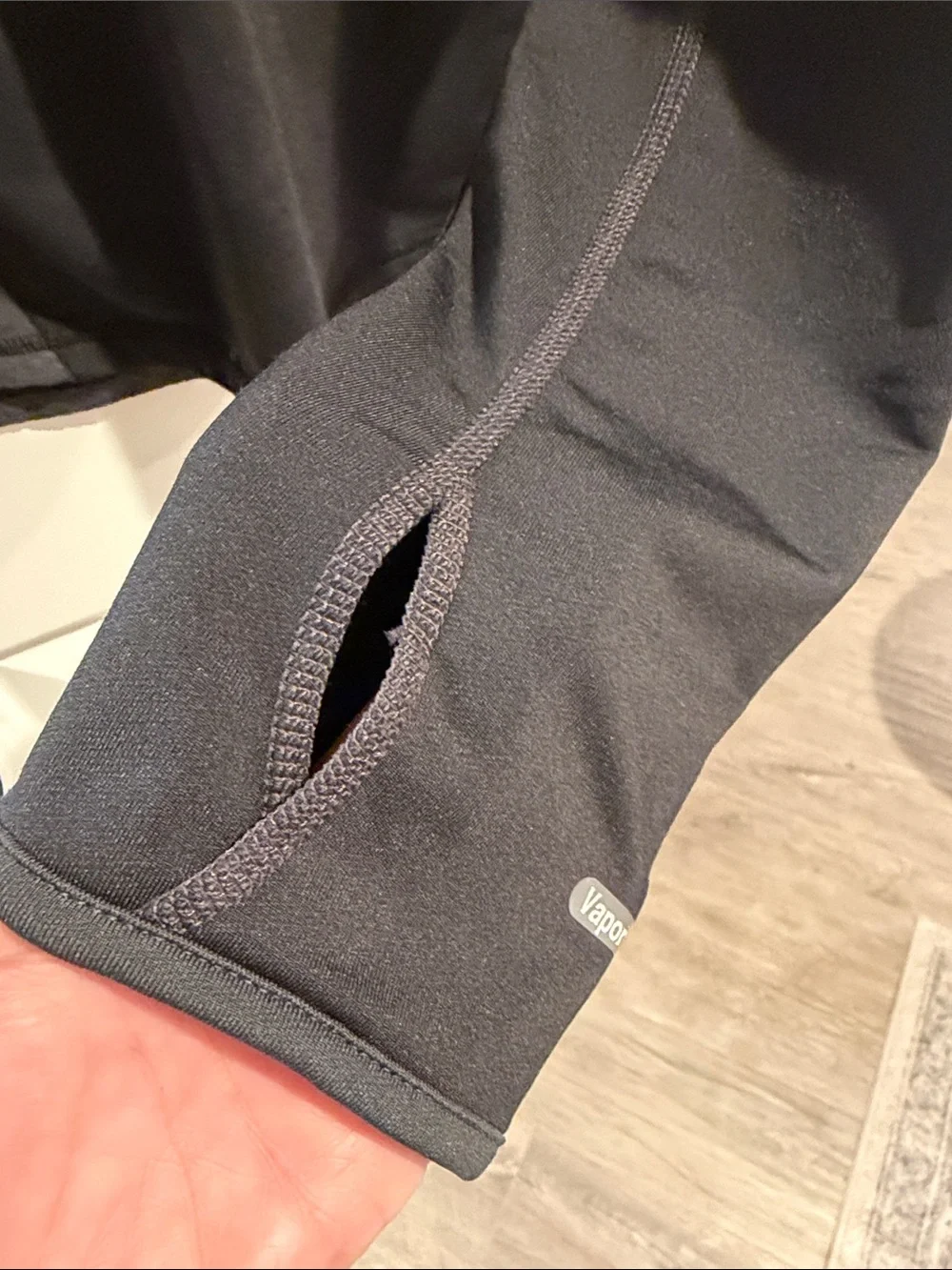 The North Face Men’s Black Long-Sleeve Half-Zip base layer